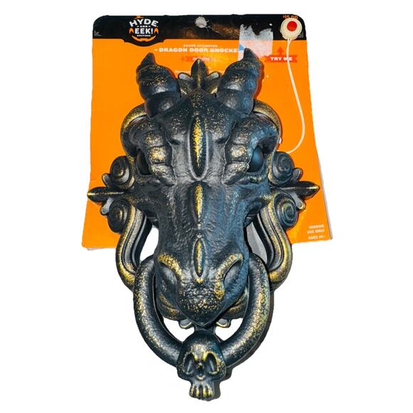 NEW Hyde And Eek Target Halloween Talking Dragon Door Knocker Sound Motion LITE - Picture 1 of 7